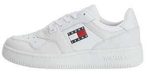 Tommy Hilfiger Damen Tommy Jeans Retro Basket Wmn ESS Sneaker, White