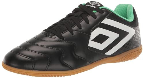 Umbro Herren Sala 5 Ic Indoor Fußballschuh, schwarz / weiß / grün, 41 EU