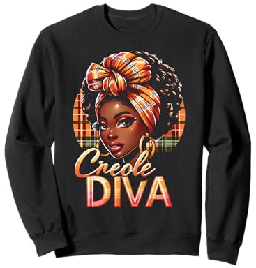 Creole Day St. Lucia Diva, Jounen Kweyol, Madras Women's Sweatshirt