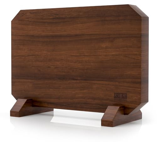 HOSHANHO Porta Coltelli da Cucina Magnetico, 35.6 x 25.4cm Supporto Coltelli, Doppio Lato Ceppo Porta Coltelli, Ceppo Portacoltelli di Acacia, Ceppo Coltelli da Magnetico