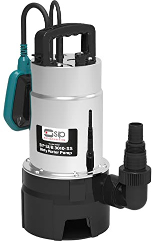 SIP SUB 3010-SS Submersible Water Pump Dirty Water with Float Switch 230V 1000W 18,000L/hr Flow Rate