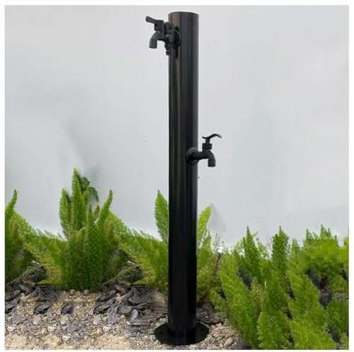 Robinet d'eau de Jardin à Colonne d'eau autoportante, Colonne de Distribution d'eau extérieure, Chateau de Fontaine d'eau d'irrigation avec 2 robinets, Robinet de Jardin extérieur