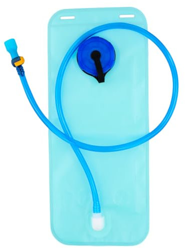 Catime 2L Trinkblase, Outdoor Trinkblase mit Trinkschlauch 1m, Auslaufsicherer Wasserreservoir, Sport Wasserblase Für Rucksack Mit Großer Öffnung für Wandern, Outdoor-Sport, Rucksack (A)