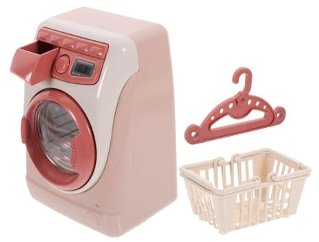 OFFIGAM Spielzeug Waschmaschine Für Mädchen Simulierte Haushaltsgeräte Für Rollenspiele Lernspielzeug Hausarbeit Und Geschicklichkeit Batteriefrei Und Leicht Zu Lagern