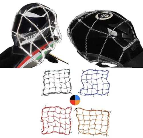 Pulpos Elasticos con Gancho,Red Carga Asiento Trasero para Accesorios Motocicleta,Red Elastica Moto,La Red de Casco Reflectante Proporciona una conducción Segura para los Hombres por la Noche(Negro)