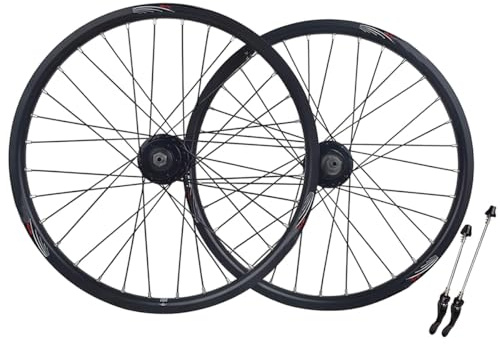 406 BMX Jeu De Roues 20 Pouces Jante Vélo Frein À Disque Moyeu 32H Paire De Roues VTT Avant Et Arrière 100 X 135 Mm Cassette 7-8-9-10-Vitesses QR 1710g(Schwarz)