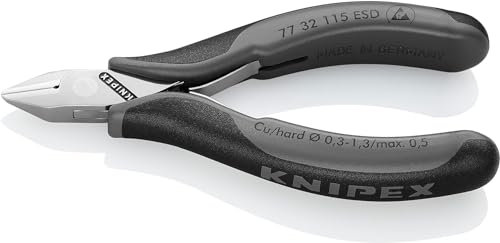 Knipex Pince coupante de côté pour l'électronique ESD avec gaines bi-matière 115 mm 77 32 115 ESD