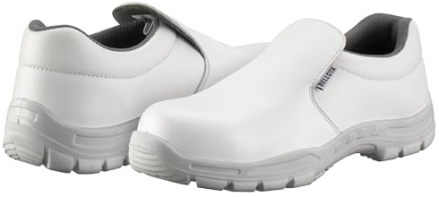 Bellota 7232345CGS2 Zapato de Seguridad Chef S2 con Puntera Metálica en Microfibra Hidrofugada Blanca, 45