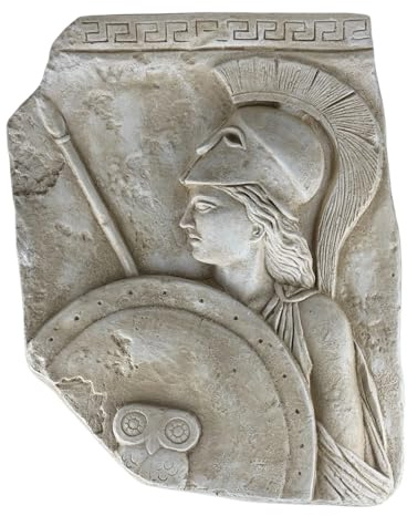 Athena Minerva Greek Roman Goddess Relief Wall Decor Sculpture Ancient Greece