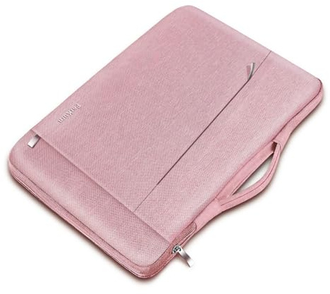 Ferkurn Laptop Case Sleeve 14 inch for Women Men Compatible with MacBook Pro M5/M4/M3/M2/M1, HP OmniBook Pavilion Chromebook EliteBook, ASUS, Acer, Ideapad, Laptop Sleeve Computer Bag Briefcase, Pink
