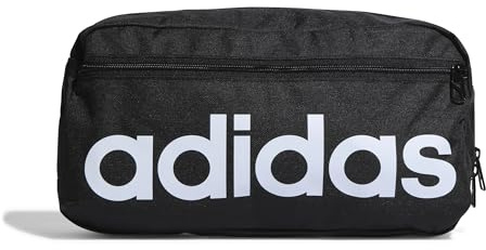 Adidas Unisex Essentials Linear Crossbody Bag, Black/White, One Size