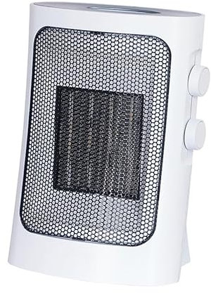 Vertikaler Heizlüfter, 1000-1500 W, weiß, ideal für die Beheizung kleiner Räume und den Heimgebrauch.