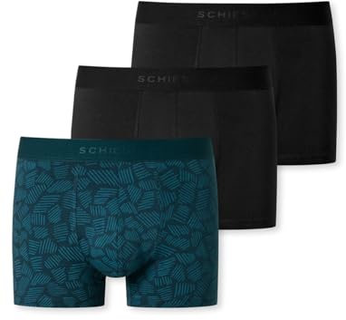Schiesser Herren 3 Pack Boxershorts Bio Baumwolle Multipack - 95/5 Organic, Sortiert 9_180197, 7