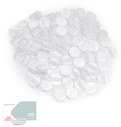 ZIJANG Kartenständer, 100 Stück Fotohalter Acryl, Tischkartenhalter für Fotos, Menükartenhalter für Hochzeiten und Heimdekoration