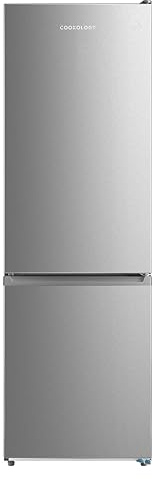 Cookology CFF310 Static 310 Litre Freestanding Fridge Freezer, Adjustable Temperature Touch Control, Reversible Doors, Frost-Free System, LED Display, 4 Star Freezer Rating (Inox)