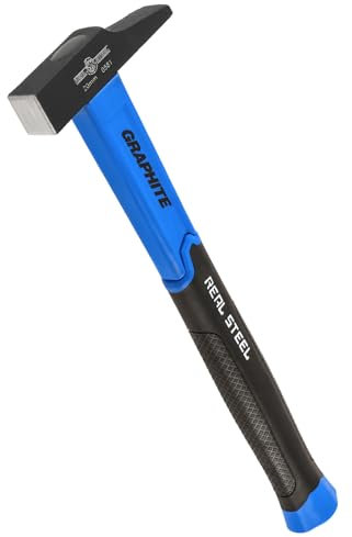 REAL STEEL Schreinerhammer, Zimmermannshammer Fiberglasstiel Hammer mit TPR-Griff, Profi Werkzeug Hammer (20mm)