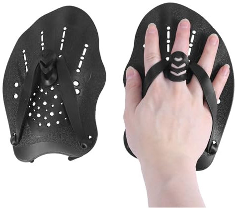 GmwyCzV 1 Paio Palette Nuoto Piscina, Pale da Mano per Nuoto, Design Ergonomico Aiuto All'allenamento della Forza, Accessorio da Allenamento Piscina adatto Unisex per Adulti