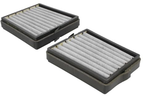 MANN-FILTER CUK 20 000-2 Innenraumfilter/Kabinenluftfilter - Pollenfilter mit Aktivkohle - (2er Set) für Pkw + Transporter