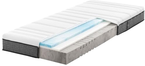 Ravensberger Matratzen Gelmatratze Thermo-Duo Härtegrade H2, 120 x 200 cm | 7-Zonen-Mehrschichtmatratze mit Gel-Auflage | mit Funktionsbezug