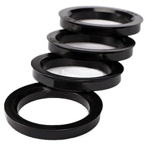 Centradores De Llantas 4 piezas/juego 67,1-106,1 67,1-73,1 67,1-69,1 71,1-72,6 56,6-63,4mm anillos céntricos de cubo de rueda PE plástico rígido Anillos Centradores Llantas (Color : 67.1-106.1mm)