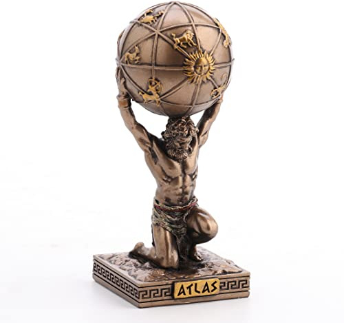 Veronese Design Atlas Greek Titan Bearer of The Sky Resin Hand Painted Miniature Figurine