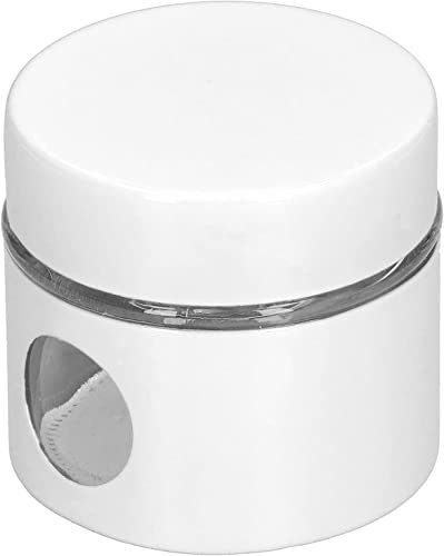 GImLY Tarro de café en polvo, botellas de especias, tarros de especias Mason, latas de almacenamiento de té, mini tarro de especias para cocina casera (blanco)