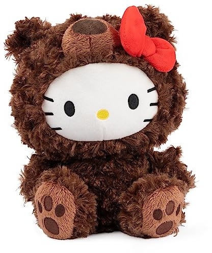 GUND Sanrio Hello Kitty Philbin Teddy Bear Plush Toy, Premium Stuffed Animal for Ages 1 and Up, Brown, 10”