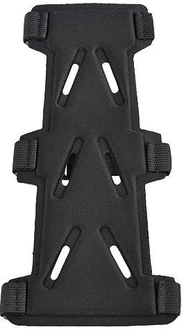 TRIWONDER Armschutz Bogenschießen, Unterarmschutz aus Leder, Verstellbare Schießhandschuh (B - Schwarz)
