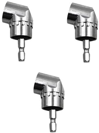 jojofuny 3 Pezzi 105 driver ad angolo retto cacciavite ad angolo accessorio trapano elettrico utensili adattatore per trapano ad angolo retto Multifunzione attrezzo trapano a batteria