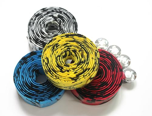 FDDU 4 Pièces Guidoline Velo, Cyclisme Bandeau De Guidon, Ruban De Guidon De Vélo, Ruban De Poignée De Vélo Doux, Ruban Guidon,Pour Voyage Cyclisme Et Course Sur Route, Guidoline Facile à Poser