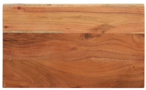 vidaXL Tischplatte, Holzplatte Rechteckig, Massivholzplatte für Bartisch Beistelltisch Esstisch, Ersatztischplatte, 50x20x2,5cm Massivholz Akazie