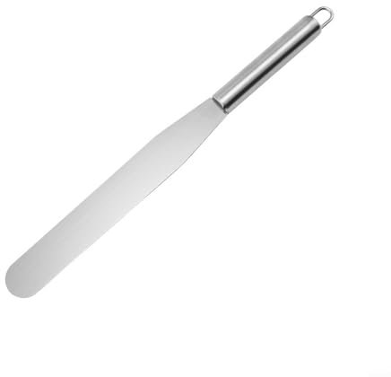 Juego de espátulas de repostería de acero inoxidable para extender y decorar pasteles, crema, glaseado (6 pulgadas rectas)