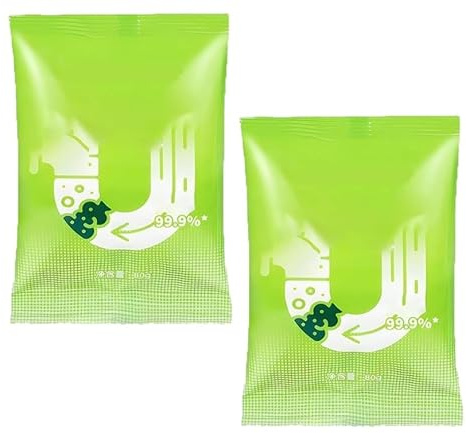 Polvere potente per dragaggio di condotte, polvere potente per lavandini e scarichi, detergente e deodorante per scarichi, detergente multiuso per tubi per cucina, bagno e WC (2)