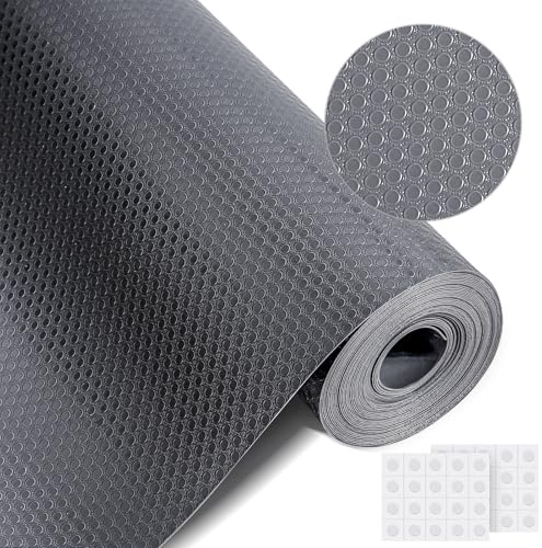 moinkerin Lådfoder 50 × 600 cm, 450 gsm icke-självhäftande kökshyllor, vattentät och oljesäker EVA skåpmatta, halkfritt kyl- och kökshyllskydd