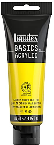 Liquitex Basics Acrylic, 118 ml Tube - Cadmium Yellow Light Hue