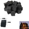 20 Medium Gas Fire Coals. Replace Old Coals. Gas Fire, Fire Pit - by Firebrand Direct