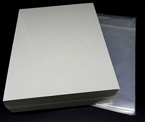 docsmagic.de 100 Magazine Size Resealable Comic Bags + Backing Boards - Combo Pack 222 x 282 mm