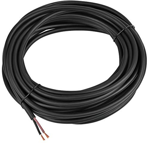 TIMESETL KFZ Leitung 1,5 Fahrzeugleitung FLYY 2x1,5 mm² 10m KFZ Kabel Rundkabel FLYY 1,5 Schlauchleitung, Nach DIN ISO 6722