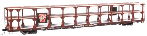 Walthers H0 Scale - Freight Car 89 Inch Flatcar Car Rack Pennsylvania Railroad