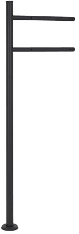 ML-Design Supporto per Cassetta delle Lettere in Acciaio Inox Verniciato a Polvere Antracite Altezza 120 cm Palo di Sostegno da Pavimento Cassetta Postale Stand Verticale Casella della Posta Moderno