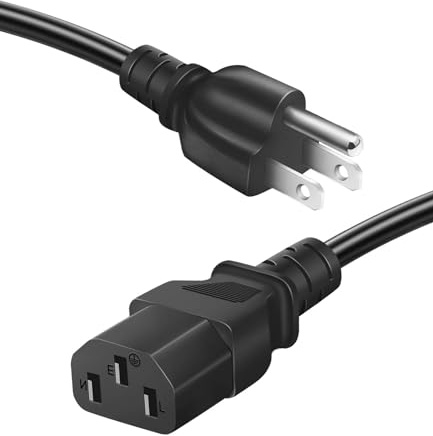 Power Cord Cable for Amplifier Musical Peavey Vox Guitar Amp PC AC Amplifiers, 18 AWG Universal AC 3-Prong Cable (6FT)