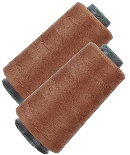 Filato da cucito in poliestere, per macchina da cucire Overlock, 2200 m, filo da cucito in poliestere, 40/2 ad alta velocità, 2 bobine per cucito, riparazione di vestiti