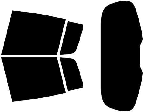 TINTCOM Film Solaire Auto Prédécoupé pour Renault Clio 5 Portes 2006-2011 - (20% Noir Fumé Foncé) - Vitres Latérales Arrière & Lunette Arrière - Ajustement sur Mesure, Protection UV