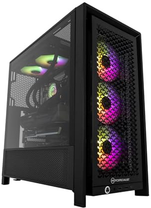PCSpecialist Pro PC Gaming - AMD Ryzen 7 7800X3D 4,20 GHz 8-Core, 32 GB DDR5 RAM, 16 GB AMD Radeon RX 9070 XT, 2TB M.2 SSD, Windows 11