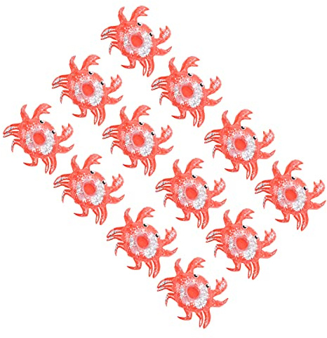 aqxreight 12 Pièces Porte-Boissons Gonflables Flottants en Forme de Crabe sous-Verres Jouets de Bain Amusants pour l'été Piscine dans la Piscine Autour de Vous Arrosez Verticalement avec des