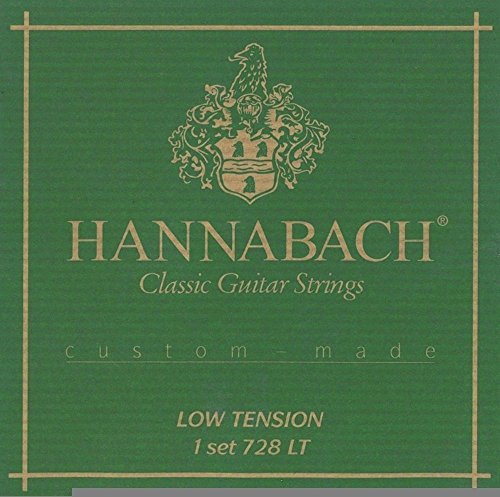 Hannabach Corde per chitarra classica Serie 728 Low Tension Custom Made - Set di 3 corde basse - 7287LT