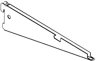 Home Regal System 19940830 Klammern für Regal in Draht – 42 cm. – Weiß Aluminium