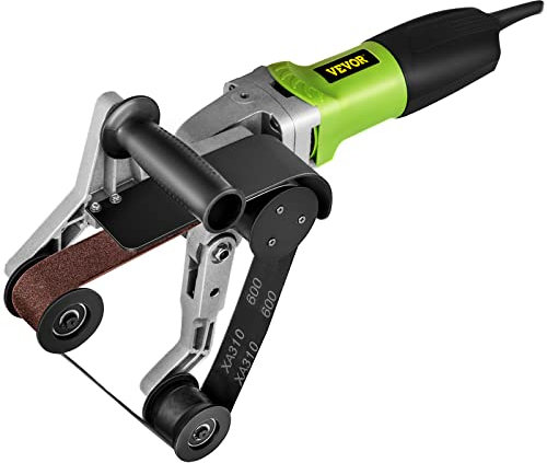 PhenixGa Ponceuse à Bande 800W 220V Pipe Ponceuse à Bande 700-3000 U/Min Tube Ponceuse à Bande Polisseuse Vitesses Variables Sans Eau