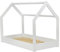 ms factory Hausbett Kinderbett 80x160 cm mit Lattenrost - Einzelbett aus Kiefernholz für Mädchen und Junge - Weiß