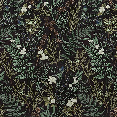VaryPaper Tapete Blätter Grün Schwarz Klebefolie Muster Fototapete Dschungel Selbstklebend Blumentapete Retro Tapeten Tropische Dekoration Schlafzimmer Wandtapete Möbelfolie Küchentapeten 45cm×3m